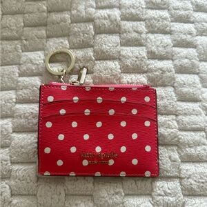 Kate Spade Mini Hot Pink Wallet Keychain‎